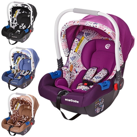 Бебикокон ME 1009 NEWBORN (4шт) категория 0+ (0-13кг),рег.ручка,3-точ.рем.безоп,4 цвета/4вида
