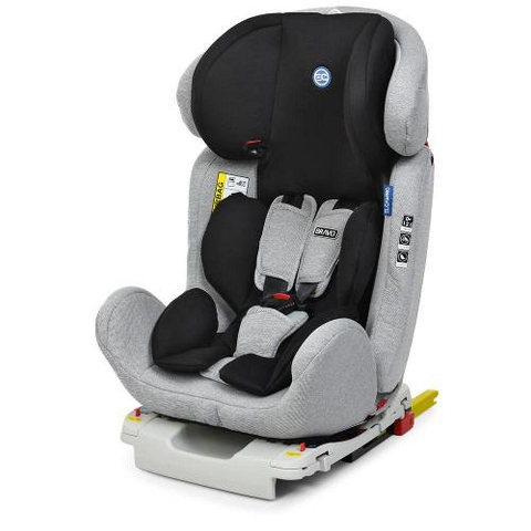 Автокресло ME 1041 BRAVO ISOFIX Gray Black (2шт) детское,группа0+/1-2-3,isofix,серо-черный