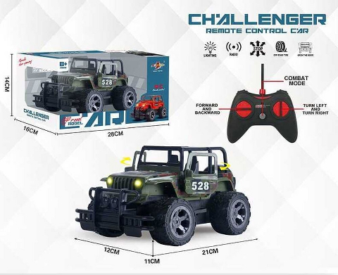 Джип на радіокеруванні 869-37-1, “Off Road Model”, на батарейках, підсвічування фар, відчиняються двері, у коробці
