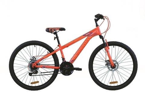 Велосипед 26" Discovery RIDER (OPS-DIS-26-328), AM DD ST рама-13" красно-оранжевый с синим (м) 2020