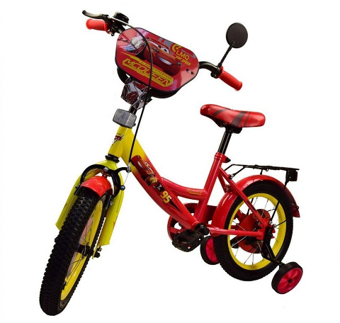 Велосипед 14'' DISNEY 181417, со звонком,зеркалом,руч.тормоз