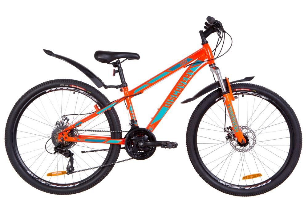 26 TREK AM DD рама-15" St с крылом Pl 2019 оранжево-бирюзовый