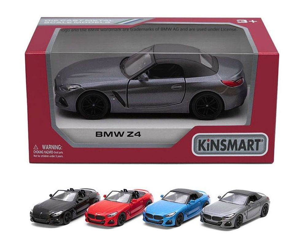 Модель легковая 5'' KT5419W BMW Z4 метал.инерц.откр.дв.4цв.кор./96/