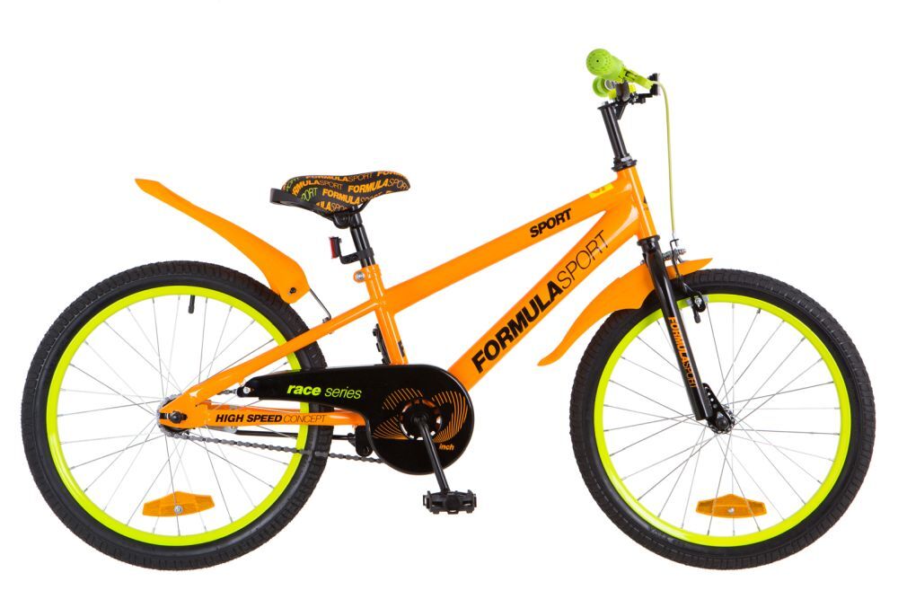 Велосипед 20" Formula SPORT (OPS-FRK-20-056), рама-10,5" St с крылом Pl 2018 оранжевый