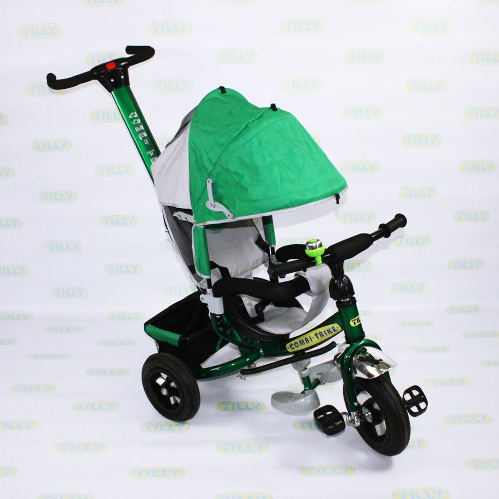 Велосипед трехколесный TILLY Combi Trike BT-CT-0015 GREEN с надувными колесами /1/