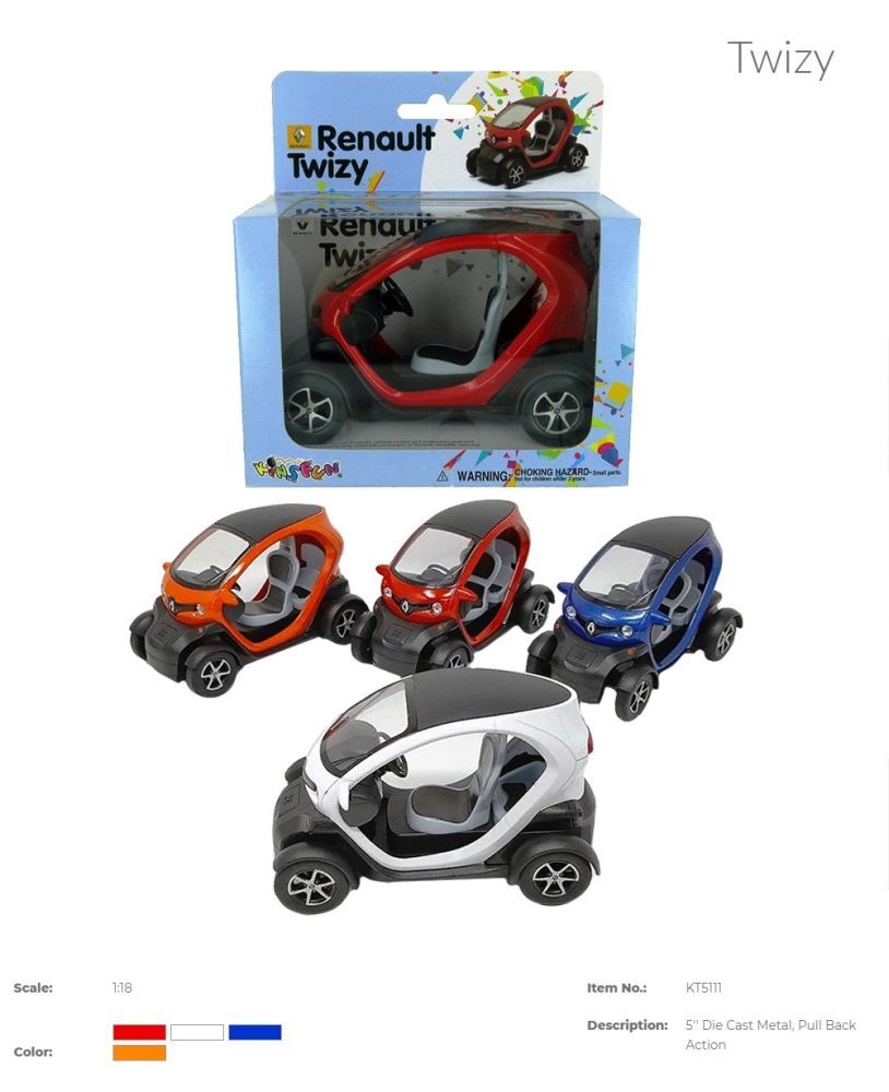 Машина металл "KINSMART" KT5111W (96шт/4)"5 TWIZY" в кор. 16*8,5*7см