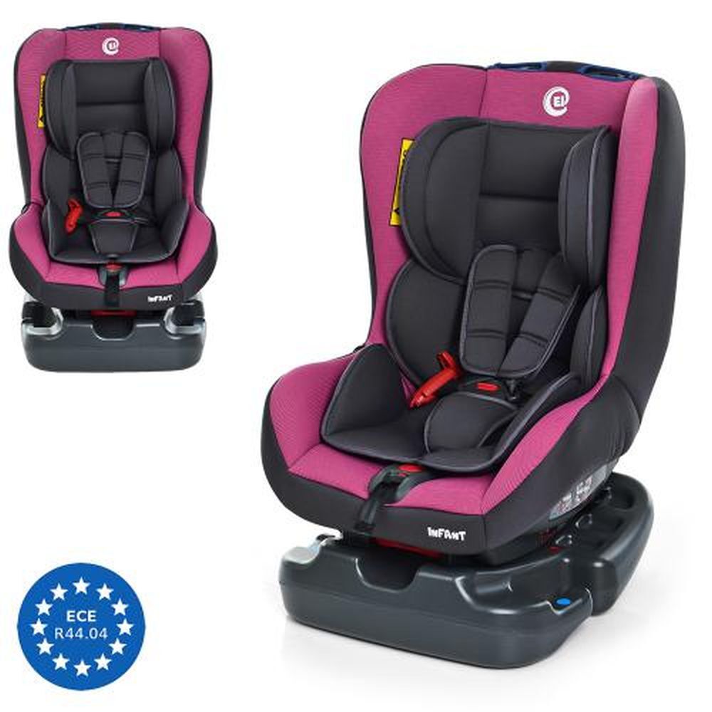 Автокресло ME 1010 INFANT Pink Shadow (1шт) детское,группа 0+/1 (до 18кг),cер-розов