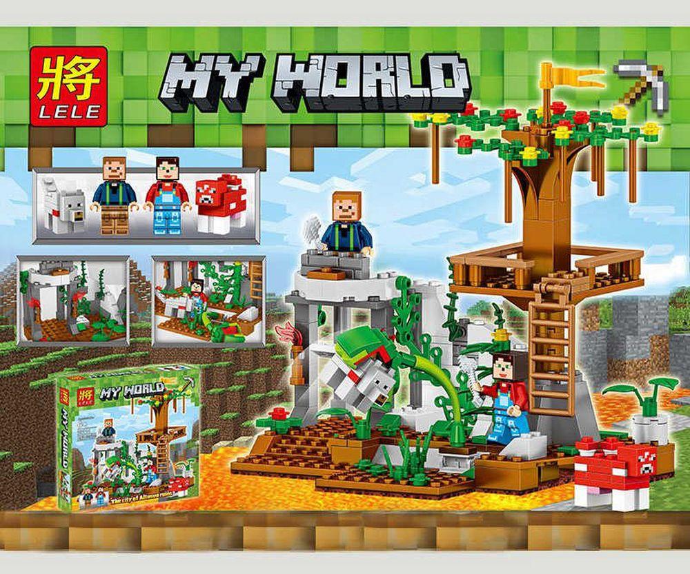 Конструктор MY WORLD 33114, LELE,"Смотровая площадка на дереве", в коробке