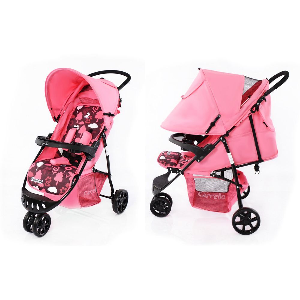 Коляска прогулочная CARRELLO Comfort CRL-1405 PINK /1/