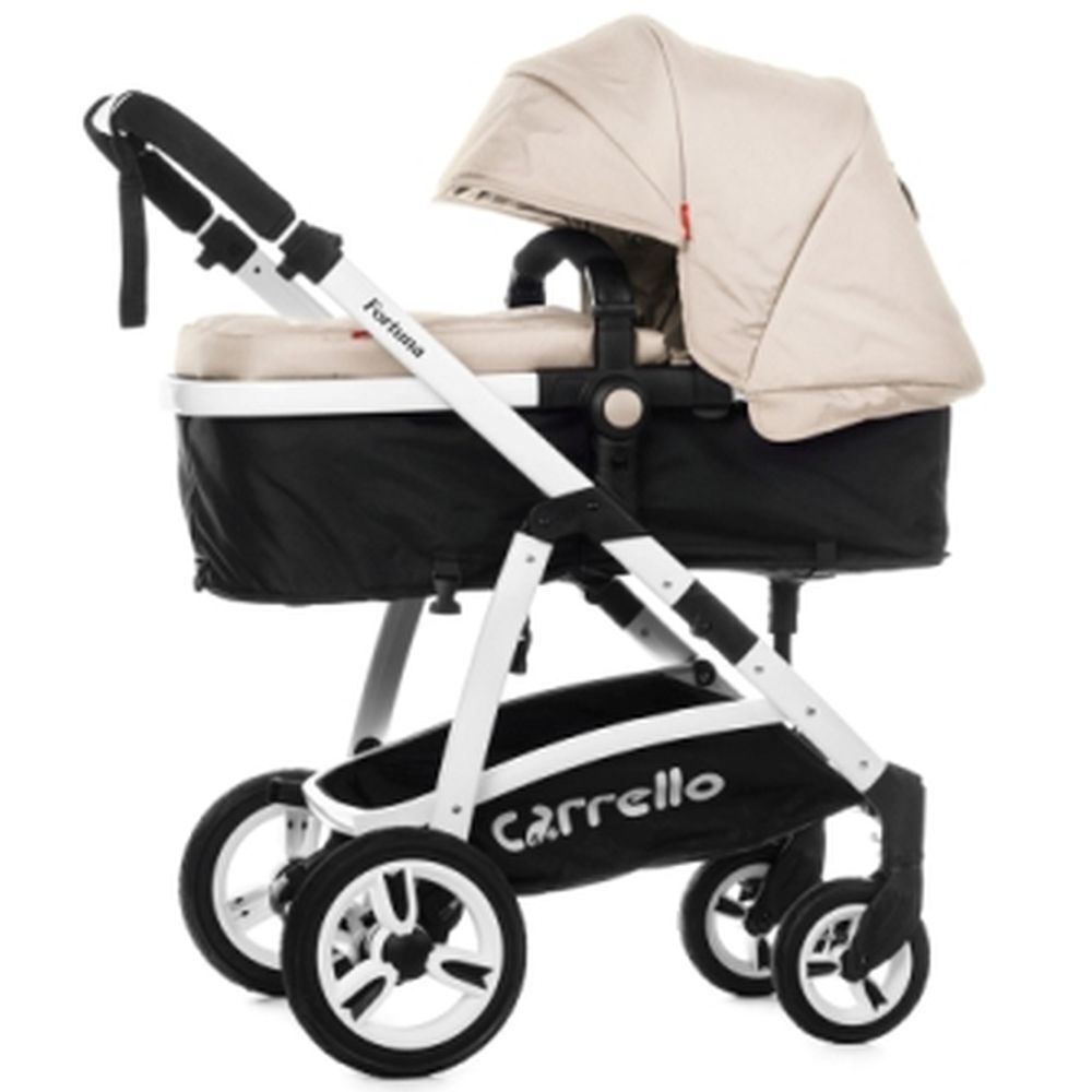 Коляска универсальная CARRELLO Fortuna CRL-9001 Silk Beige 2в1 c матрасом /1/ MOQ