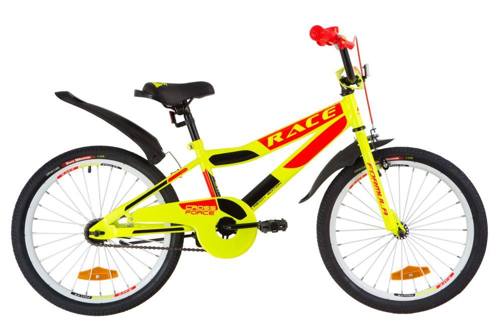 Велосипед 20" Formula RACE (OPS-FRK-20-068), рама-10,5" St с крылом Pl 2019 желто-оранжевый