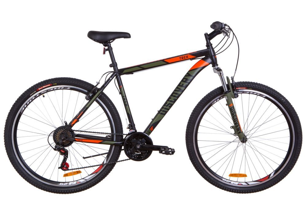 29 TREK AM Vbr рама-20" St 2019 черно-оранжевый хаки (м)