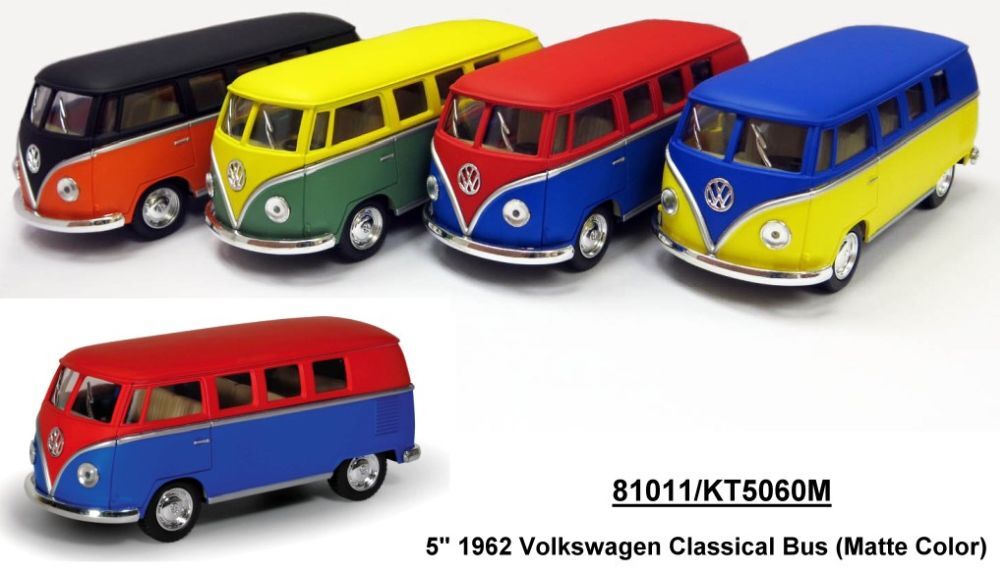 Модель автобус 5" KT5060WM VOLKSWAGEN Classical Bus Matte метал.инерц.откр.дв.4цв.кор./96/