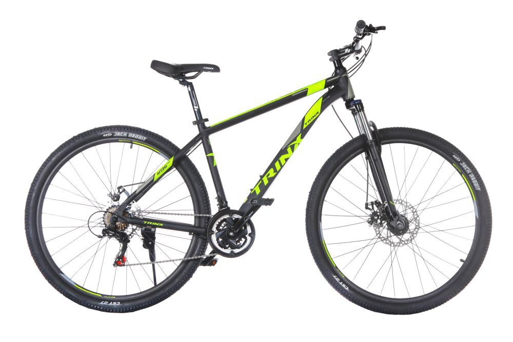 Велосипед 29" TRINX M136 Pro, DD - рама-18" AL, Matt-Black-Grey-Green