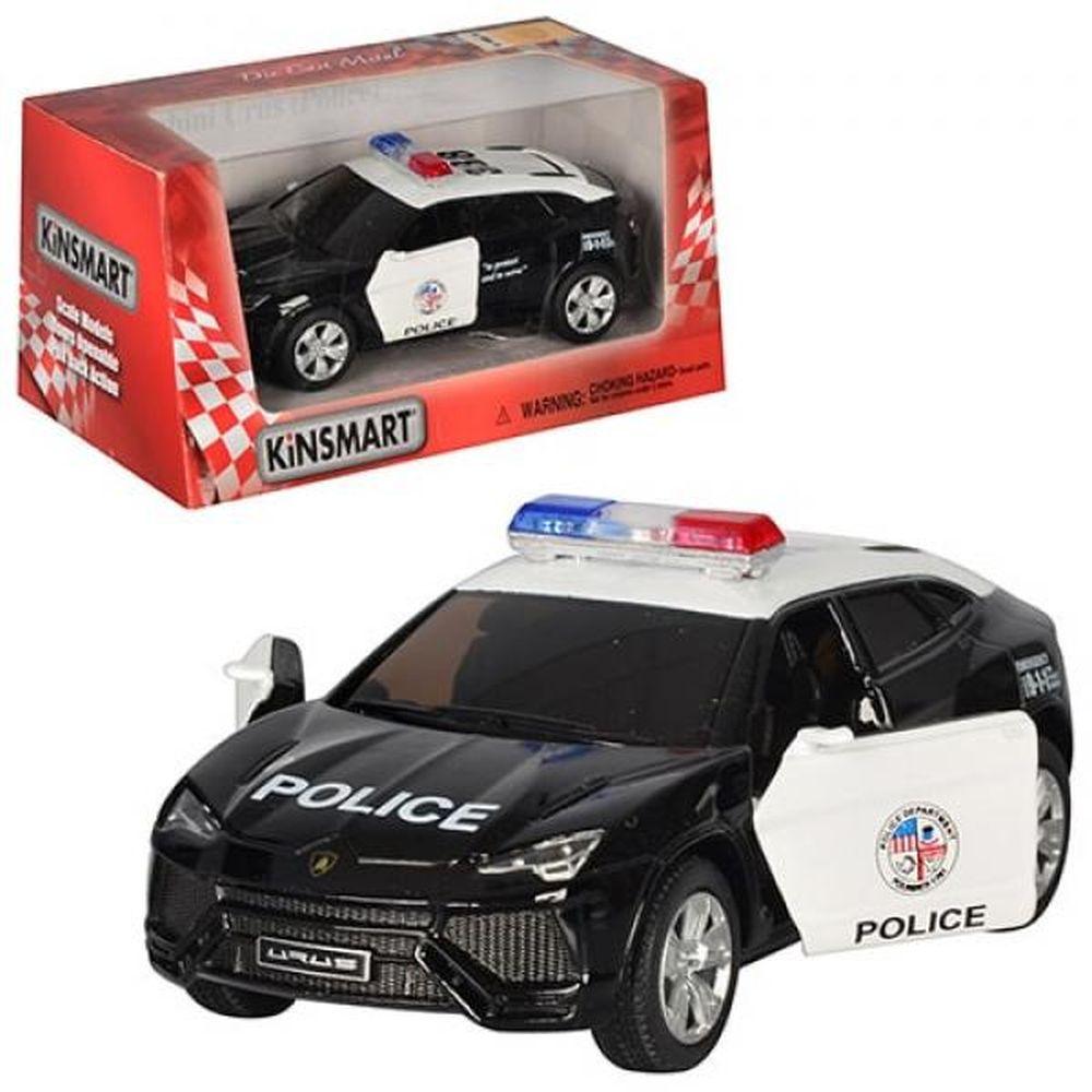 Модель джип 5" KT5368WP LAMBORGHINI URUS Police метал.инерц.откр.дв.1:38.кор./96/