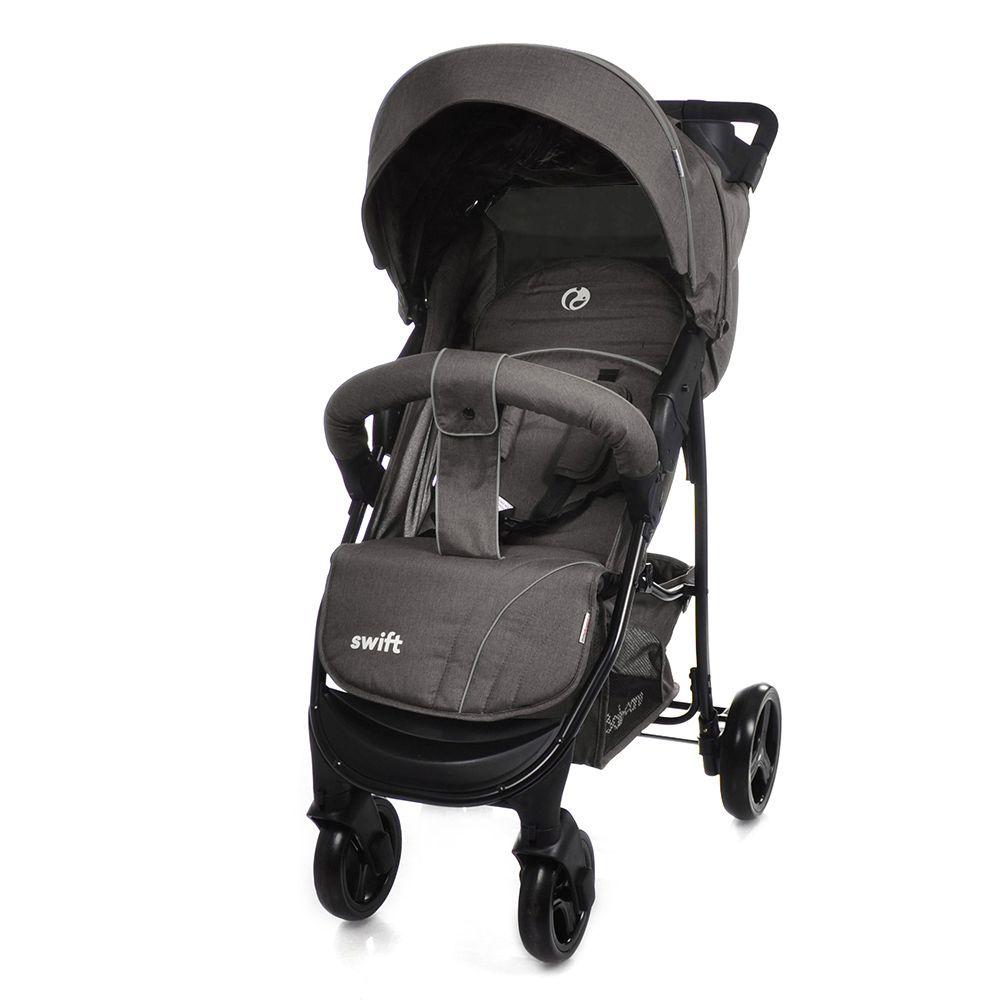 Коляска прогулочная BABYCARE Swift BC-11201 Dark Grey в льне /1/ MOQ