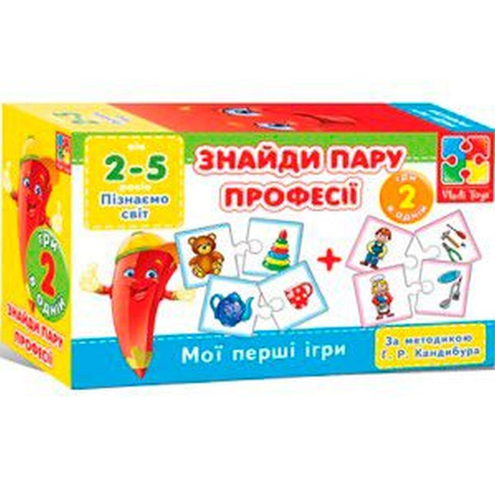 Мини игры "Знайди пару" VT 1309-07 /укр/ (36) "Vladi Toys"