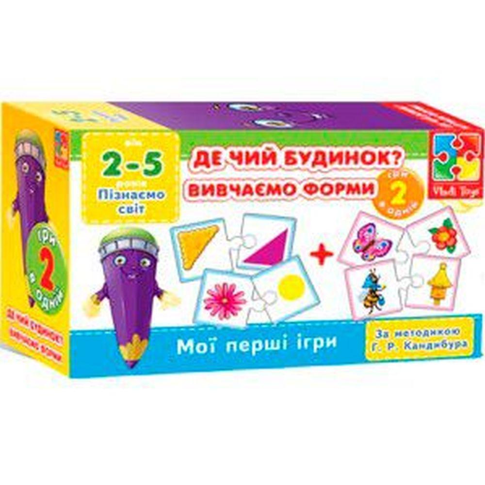 Мини игры "Вчимо форми" VT 1309-05 /укр/ (36) "Vladi Toys"