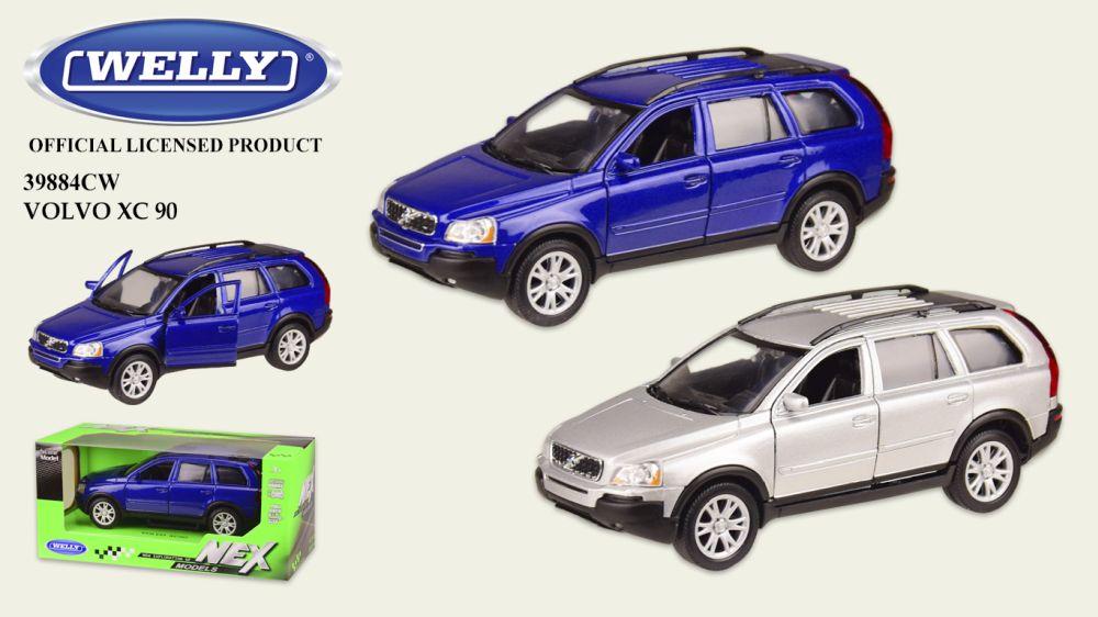 Машина метал 39884CW, "WELLY"1:32 VOLVO XC90,откр.двери,2 цвета,в кор.18*8*8 см, р-р игрушки – 15*5.5*6 см