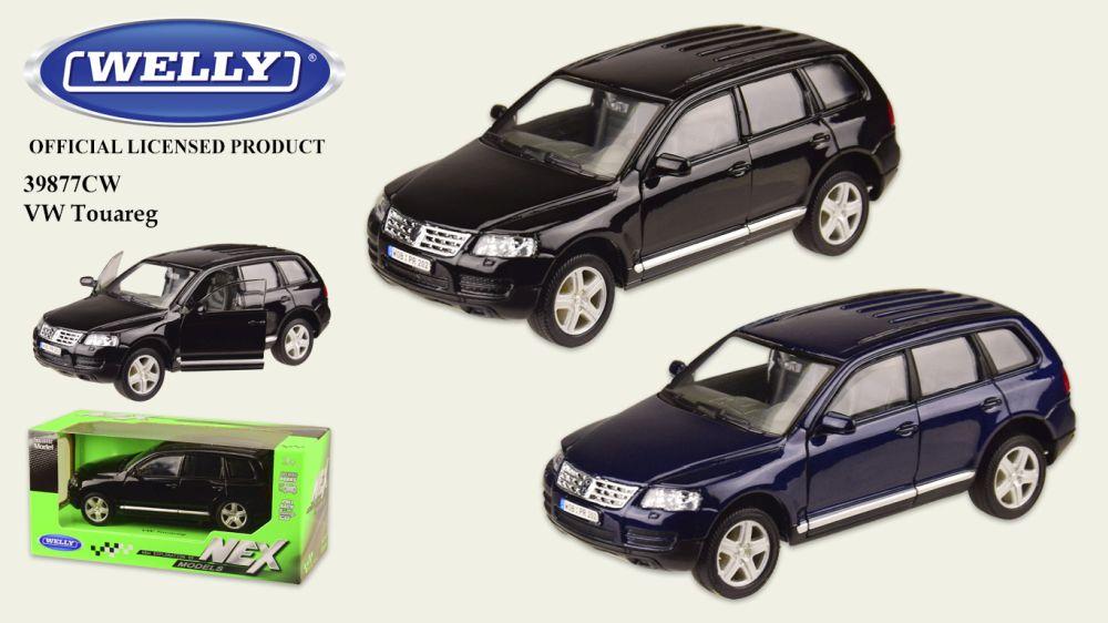 Машина метал 39877CW, "WELLY"1:31 VOLKSWAGEN TOUAREG,откр.двери,2 цвета,в кор.18*8*8 см, р-р игрушки – 15*6*5.5 см