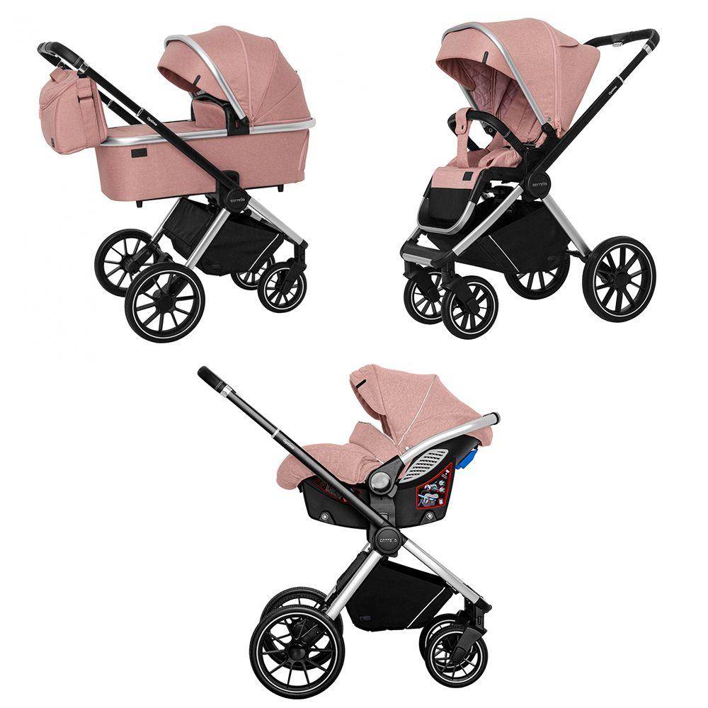 Коляска універсальна CARRELLO Optima CRL-6504 (3in1) Hot Pink