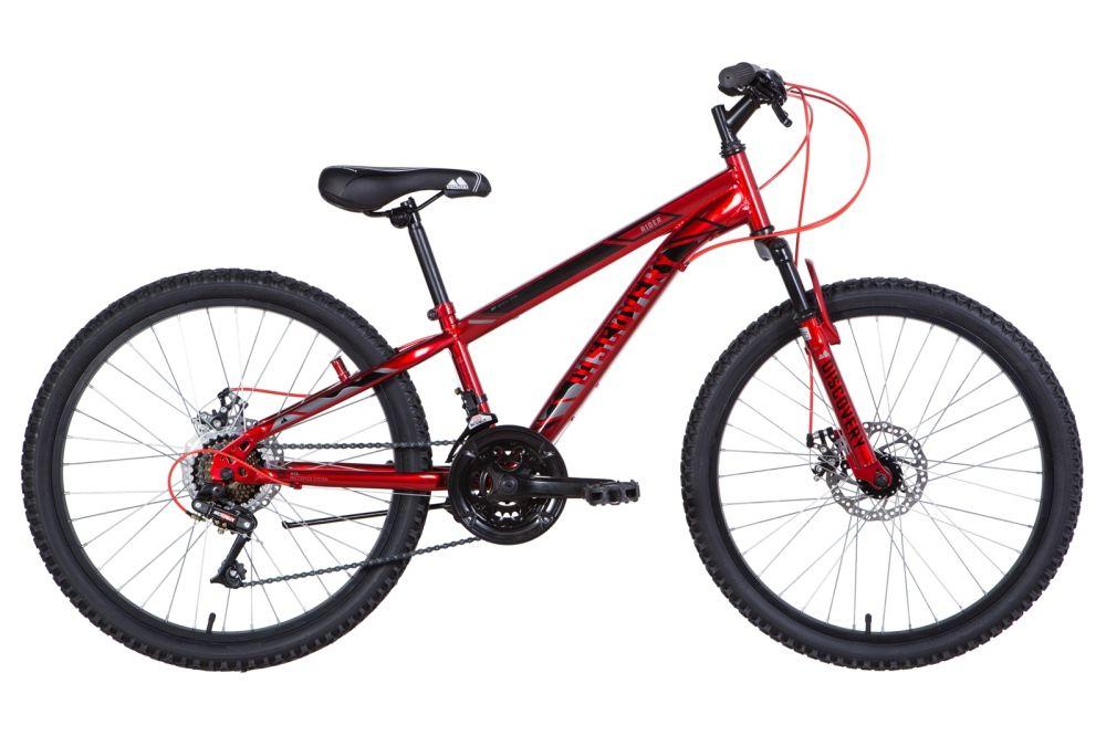 Велосипед 24" Discovery RIDER (OPS-DIS-24-259), AM DD ST рама-11,5" красный 2021