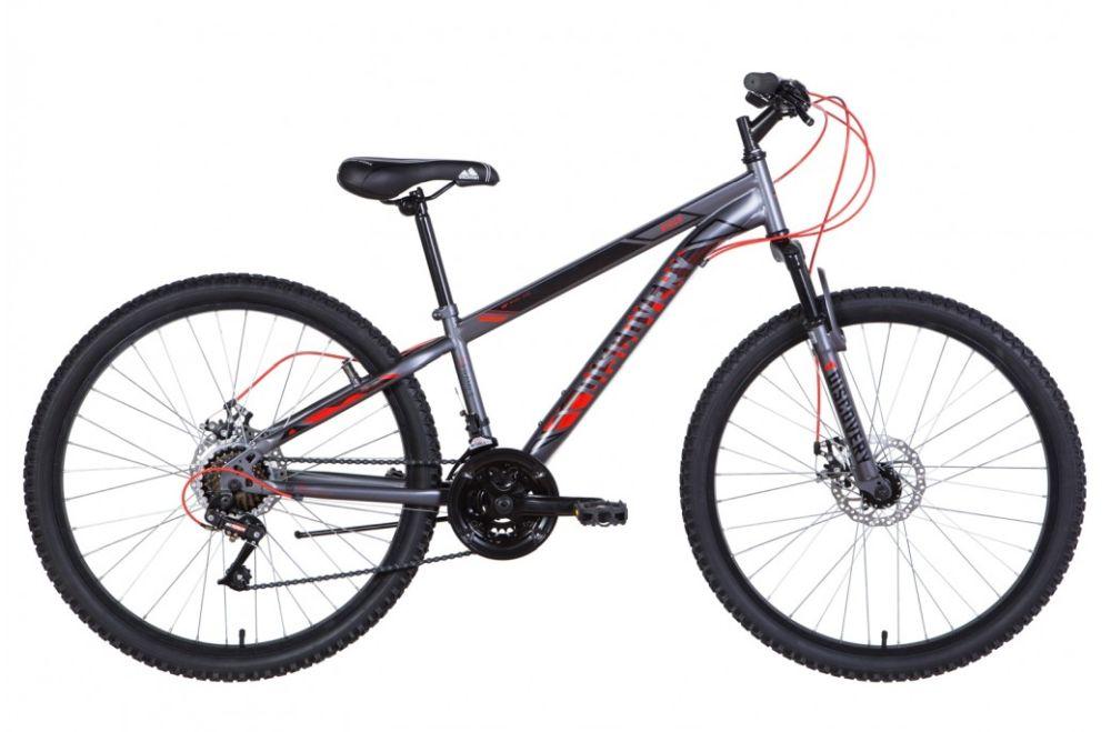 Велосипед 26" Discovery RIDER (OPS-DIS-26-415), AM DD ST рама-13" графитово-черный с красным (м) 2021