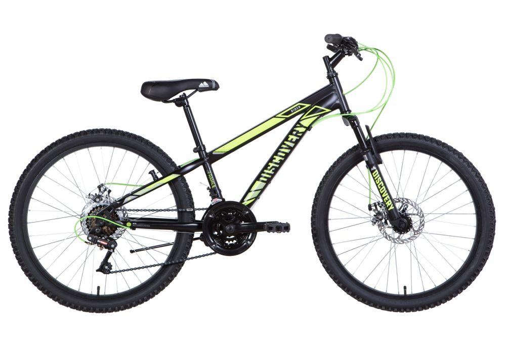 Велосипед 24" Discovery RIDER (OPS-DIS-24-262), AM DD ST рама-11,5" черно-салатный (м) 2021