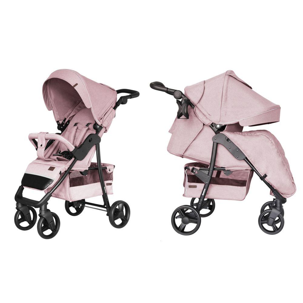 Коляска прогулочная CARRELLO Quattro CRL-8502/3 Vanilla Pink +дождевик M +москитка /1/ MOQ