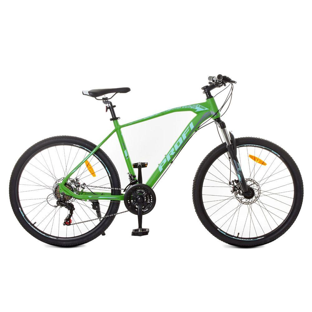 Велосипед 26" G26VELOCITY A26.1, алюм.рама 19",SHIMANO 21SP,алюм.DB,зелено-черный