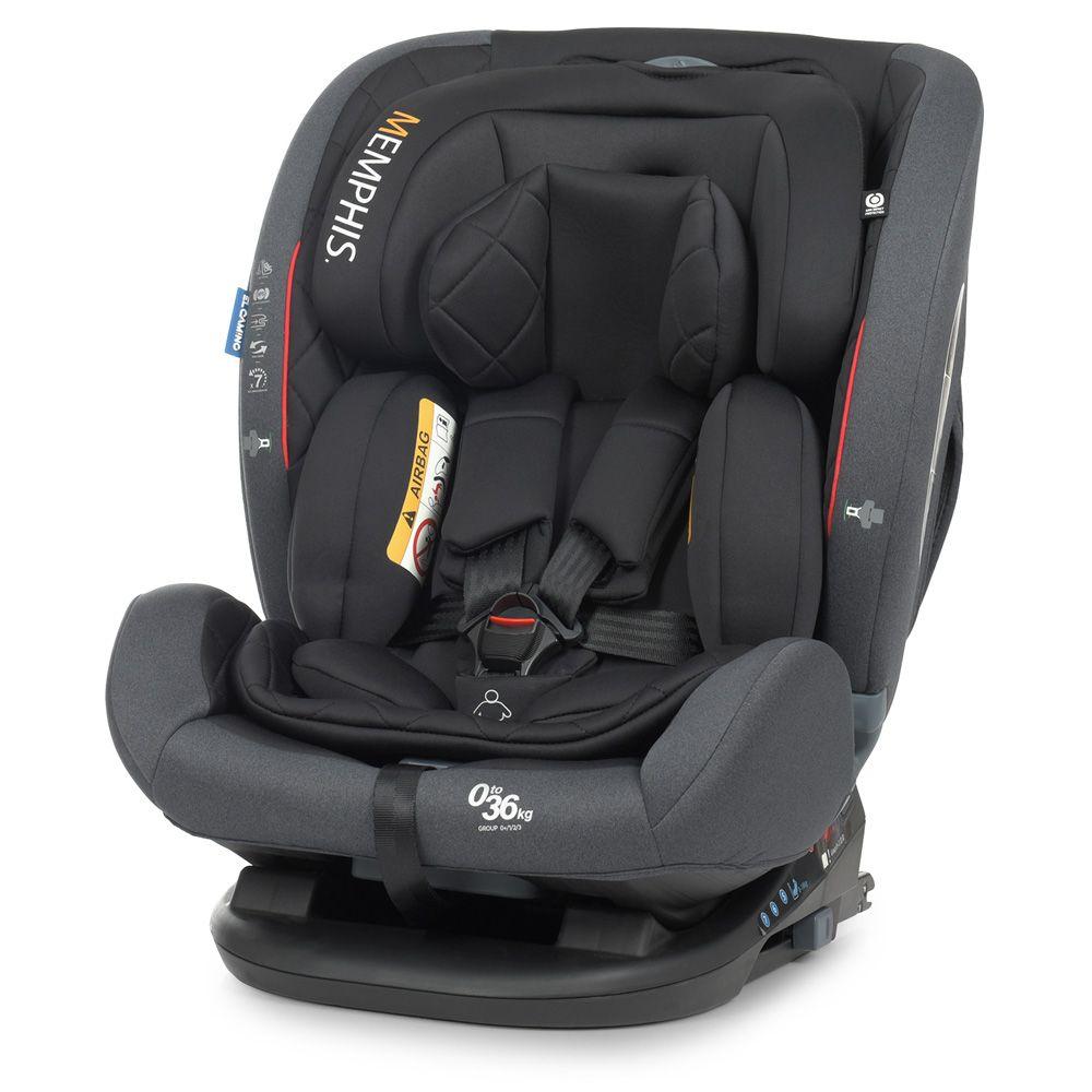 Автокресло ME 1093 MEMPHIS Shadow Black, детское,группа 0+/1-2-3,isofix, темн.серы