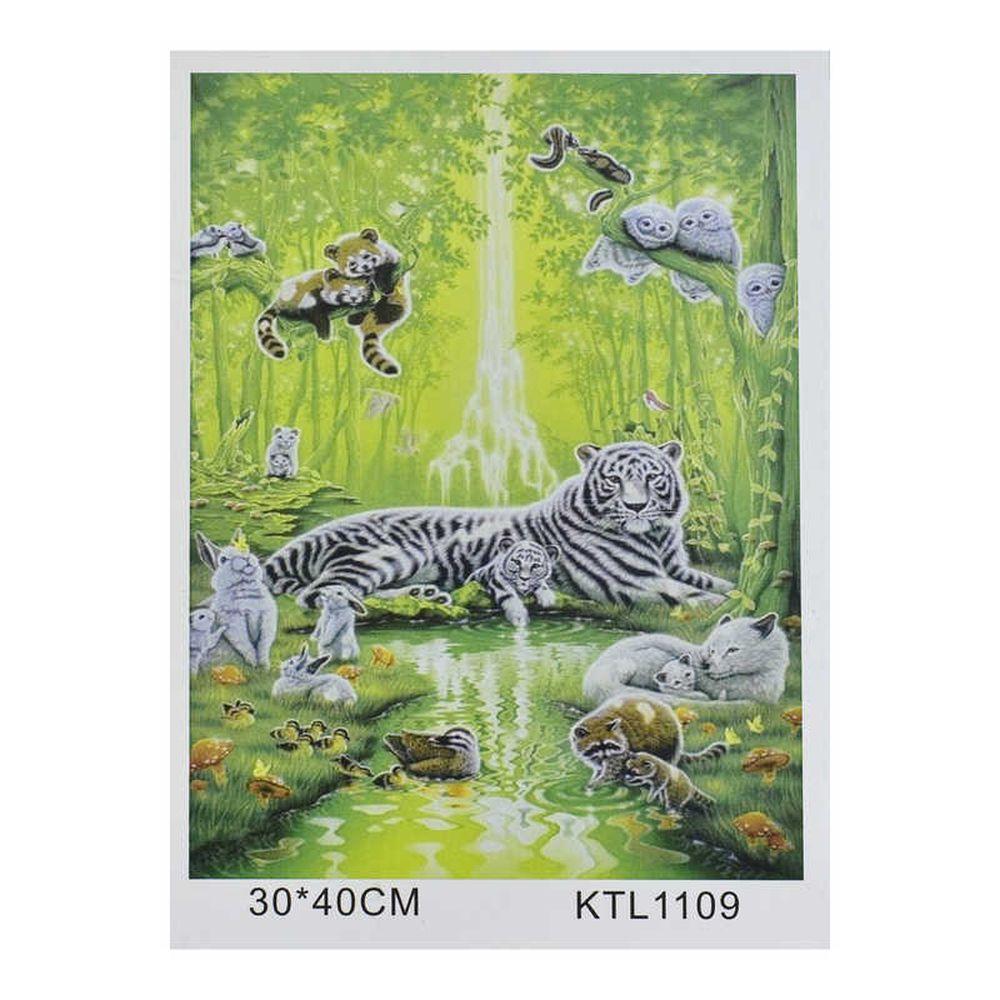 Картина по номерам KTL 1109, "Животные", 30х40см, в коробке |30|