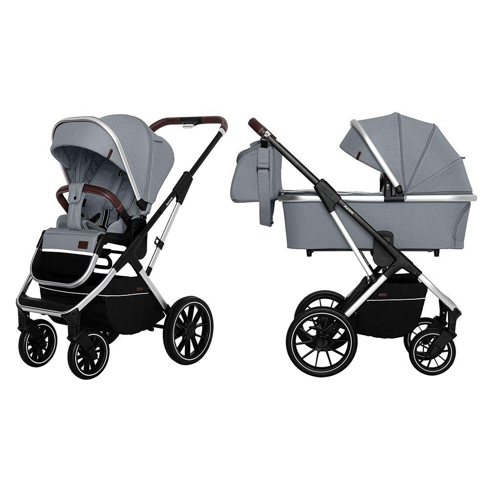 Коляска універсальна CARRELLO Aurora CRL-6505 (2in1) Silver Grey +дощовик /1/