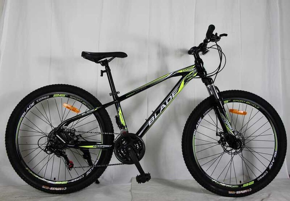 Велоcипед 26" CORSO «BLADE» BL-26740, AL рама - 13", оборудование Shimano 21 скорость, собран на 75%