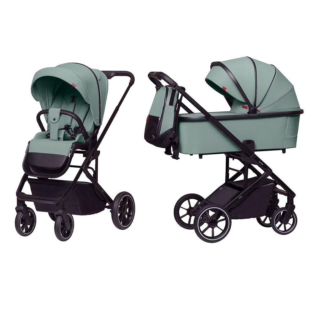 Коляска універсальна CARRELLO Alfa+ CRL-6507 (2in1) Parrot Green /1/