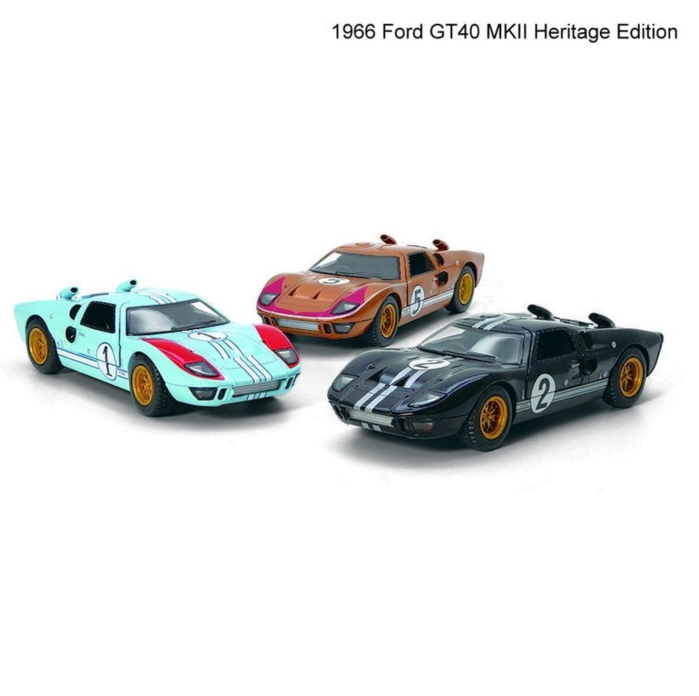 Модель легкова FORD GT40 MKII HERITAGE (1966) 5'' KT5427FW метал.інерц.відкр.дв.3кол.кор./96/