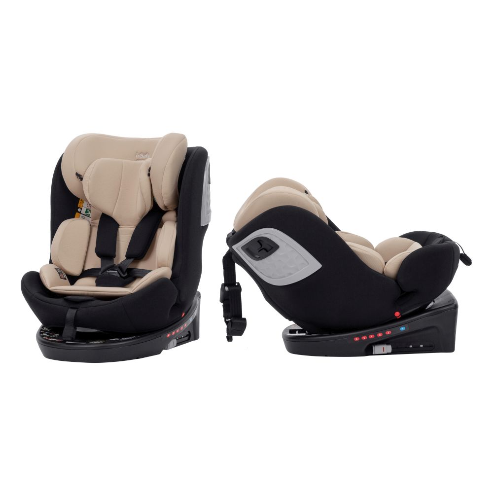 Автокрісло CARRELLO i-Safe CRL-11808 Melange Beige 0+1/2/3 ISOFIX з поворотом /1/