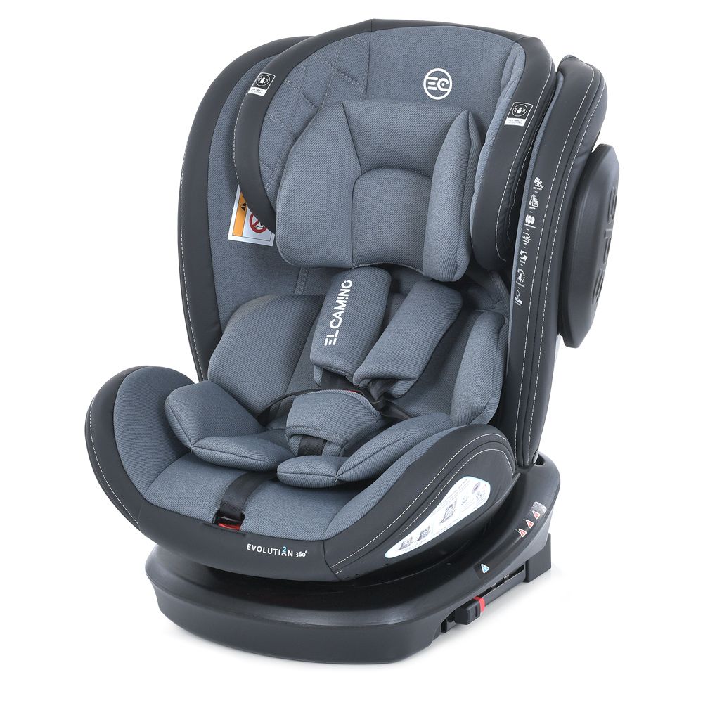 Автокрісло ME 1045 EVOLUTION 2 360* Royal Dark Gray, дитяче,група 0+/1-2-3,isofix, поворот 360*,темно-сірий