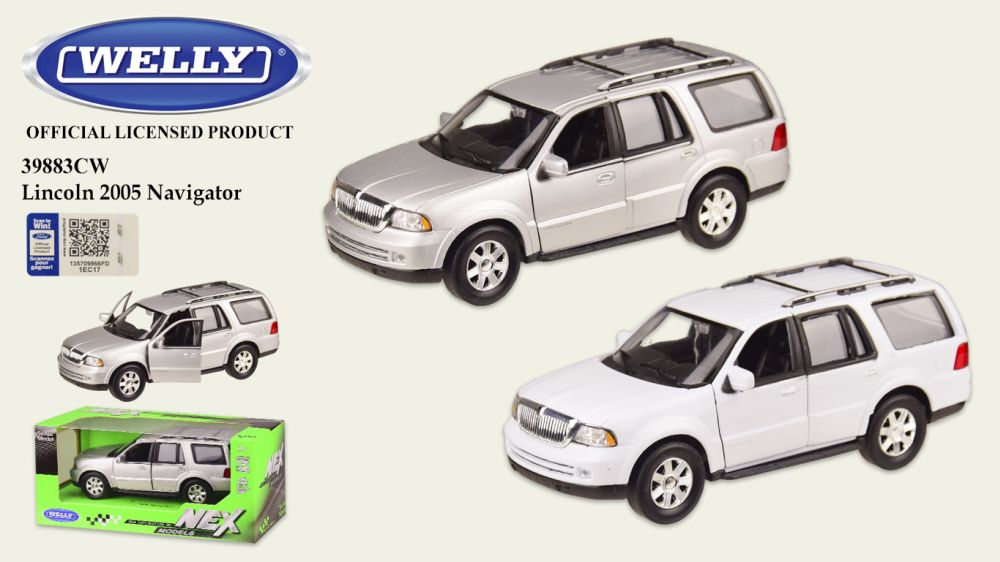 Машина мет. WELLY арт. 39883CW, 1:35 LINCOLN NAVIGATOR, 2 кольори, короб.18*8*8см, р-н іграш. - 15