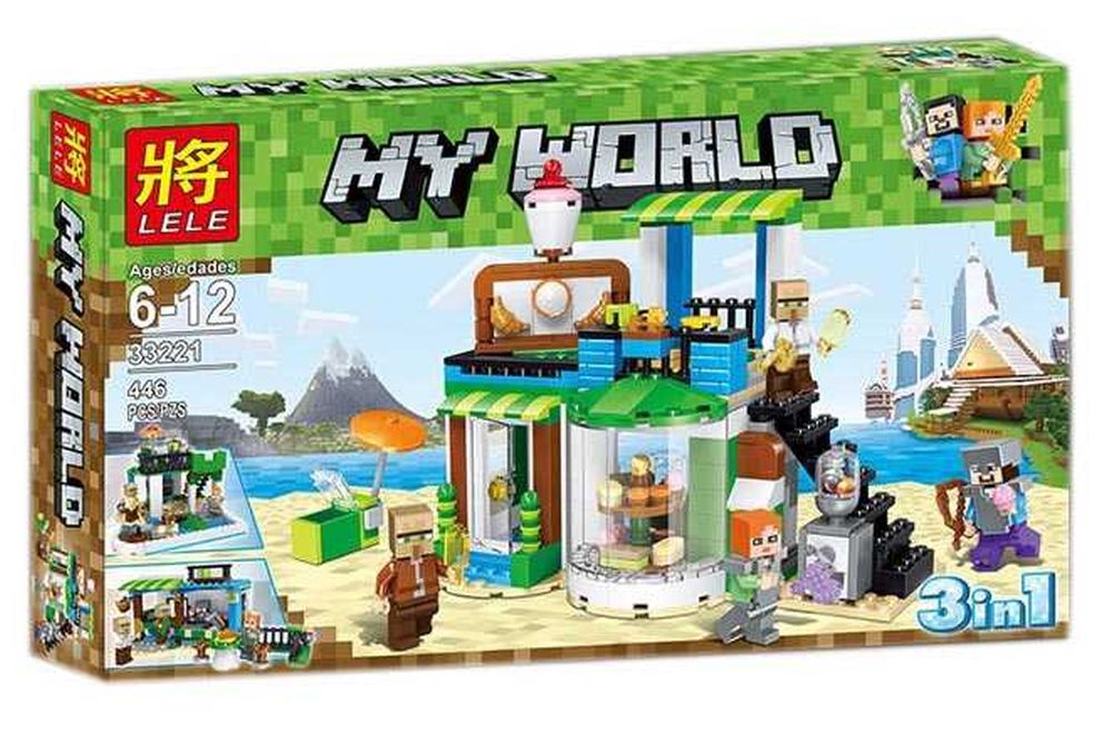 Конструктор Lele My World 33221, "Кондитерская 3в1", 446 деталей, в коробке