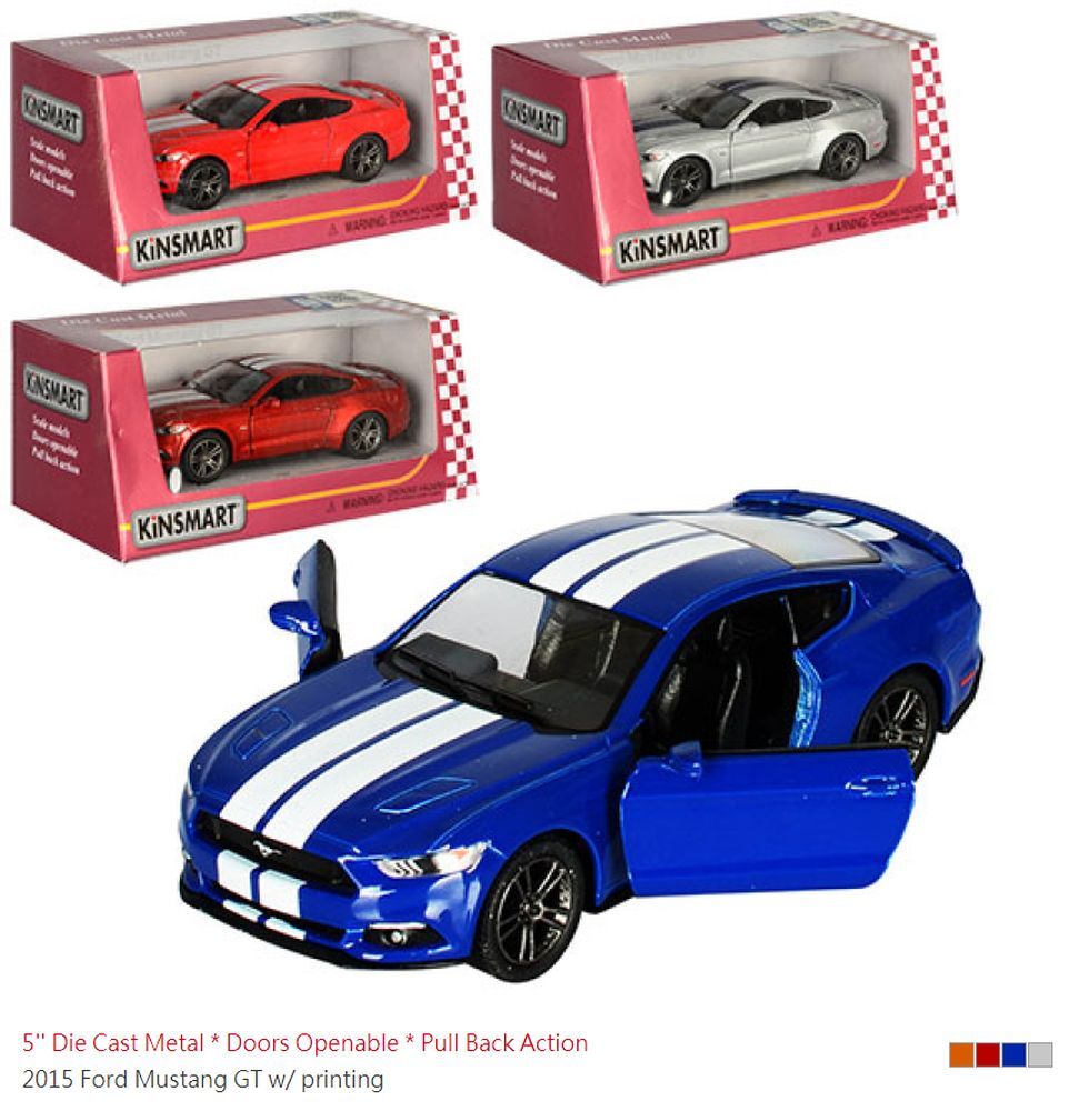 Модель KT5386FW Ford Mustang GT (2015) метал.інерц.відкр.дв.4цв.кор./96/