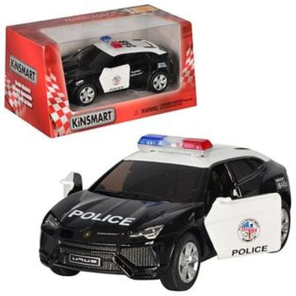 Модель джип 5' KT5368WP LAMBORGHINI URUS Police метал.инерц.откр.дв.1:38.кор./96/