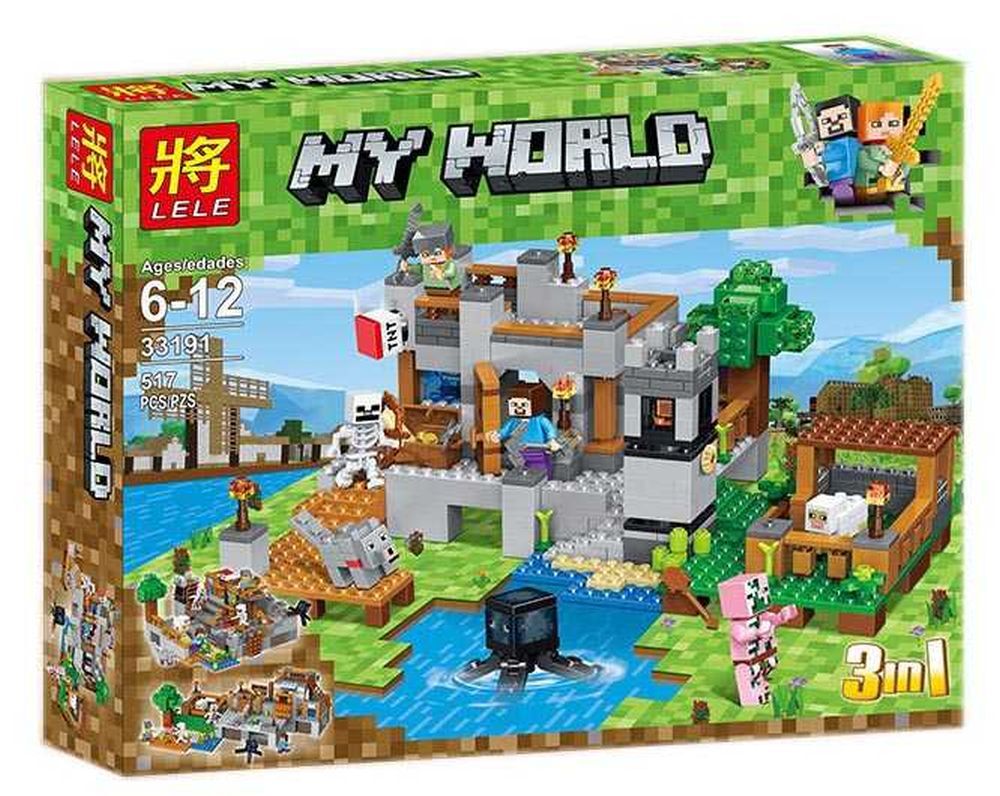 Конструктор Lele My World 33191 (18)  "Береговая цитадель. 3 в 1", 517 деталей