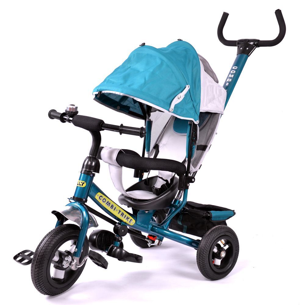 Велосипед трехколесный TILLY Combi Trike BT-CT-0015 DARK GREEN с надувными колесами /1/