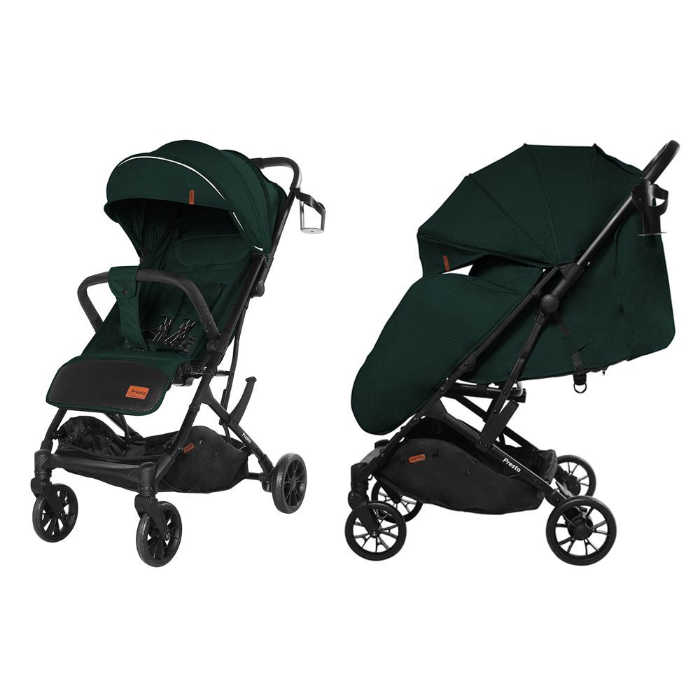 Коляска прогулочная CARRELLO Presto CRL-9002 Midnight Green +дождевик М /1/ MOQ