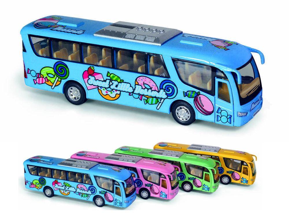 Модель автобус 7" KS7103W Dessert Bus метал.инерц.откр.дв.кор./72/