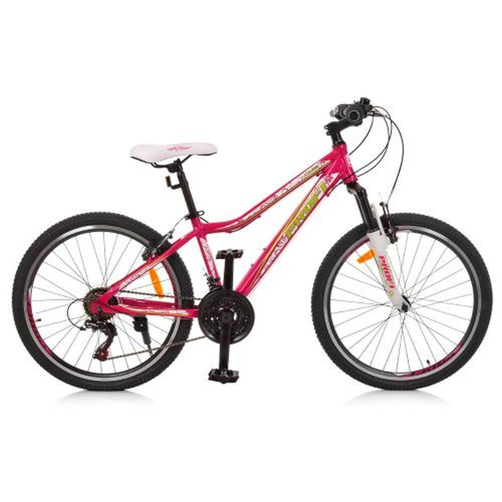 Велосипед 24 д. G24CARE A24.1 (1шт)алюм.рама 13,5",SHIMANO 21SP,алюм.VB,розовый