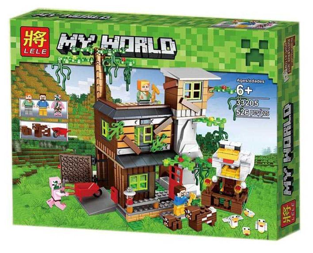 Конструктор Lele My World 33205 (12) " Большой курятник", 526 деталей, в коробке