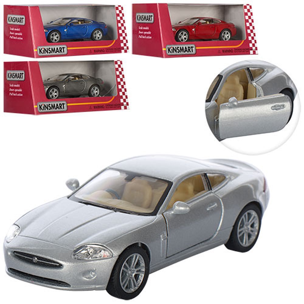 Модель легковая  5" KT5321W JAGUAR XK COUPE метал.инерц.откр.дв.1:38 кор./96/