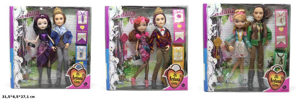 Кукла Ardana EVER AFTER HIGH 30см A0908B с парнем 3в.кор.31,5*6,5*27,1 /36/